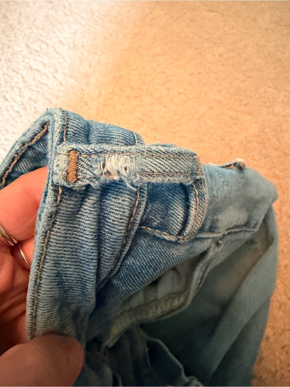 Zara Light Blue Wide-Leg Jeans - Picture 4 of 5